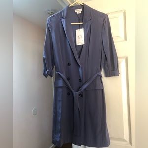 Lacoste 100% silk blazer dress
